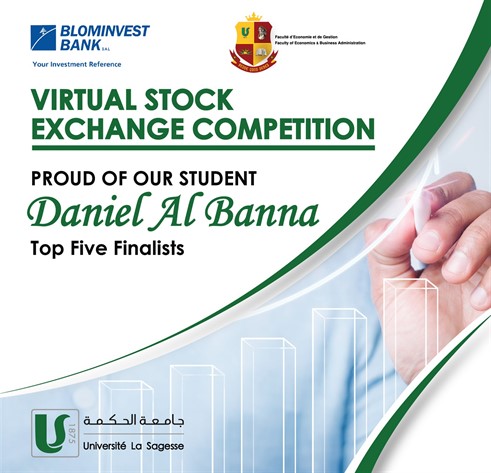 Daniel Al Banna, One of the Top Five Finalists in the Virtual Stock Exchange Competition